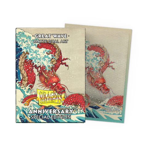 Dragon Shields: Matte Dual Art - Great Wave Anniversary Special Edition (100)