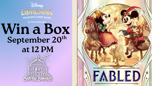 Disney Lorcana: Fabled Win a Box - 1st Capital Gaming - Hagerstown