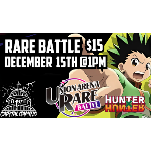 Union Arena: HunterXHunter Rare Battle December 15th @1PM