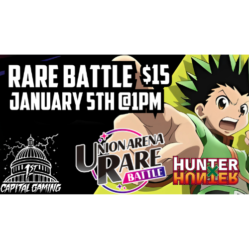 Union Arena: HunterXHunter Rare Battle January 5th @1PM