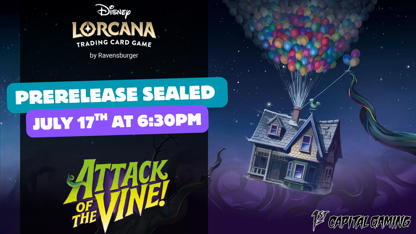 Lorcana: Attack of the Vine Sealed Prerelease Events- York PA
