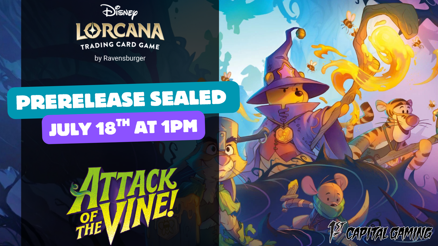 Lorcana: Attack of the Vine Sealed Prerelease Events- York PA