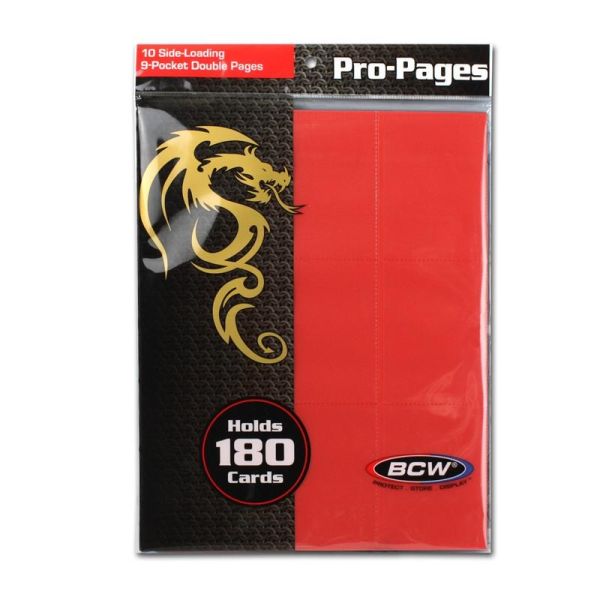 Side Loading 18-Pocket Pro Pages - Red