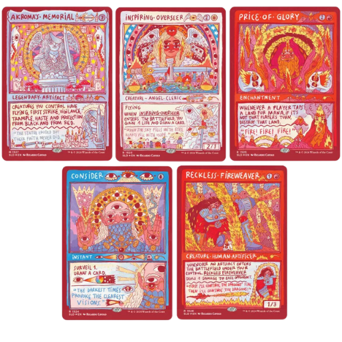 Secret lair Burning Revelations 限定 4つセット Secret Lair Roadshow Edition: Burning Revelations - Rainbow