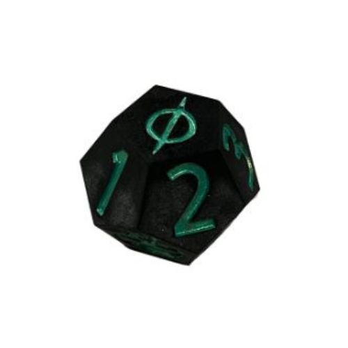 Poison Counter D12 Die (Resin 3D Printed)